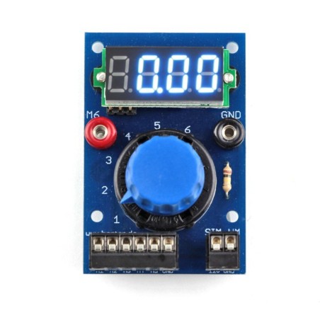 Kit simulator panel-voltmeter for 6 analog values