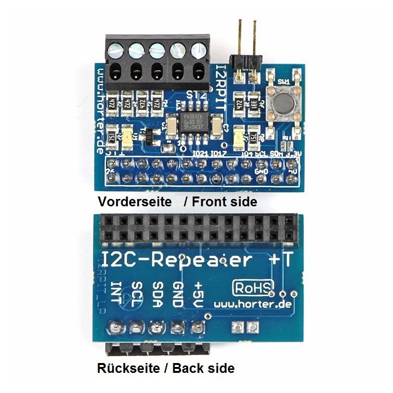 Bausatz I2C-Repeater mit Taste für Raspberry PI