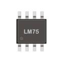 I2C digital temperature sensor SMD LM75CIM-5 