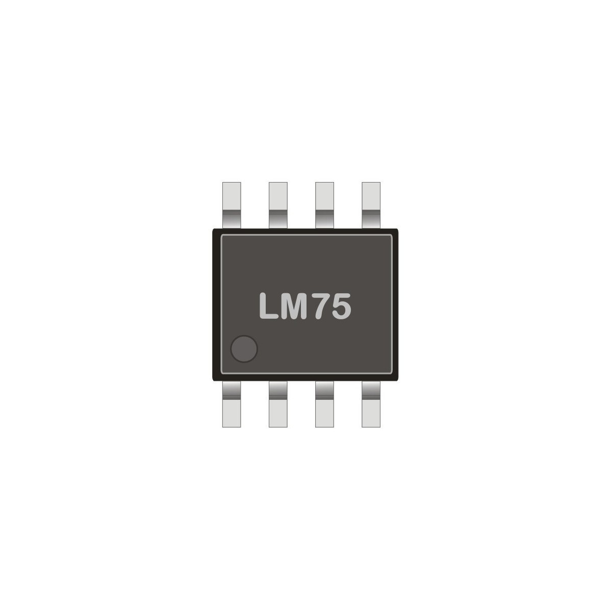 I2C digital temperature sensor SMD LM 75CIM-5