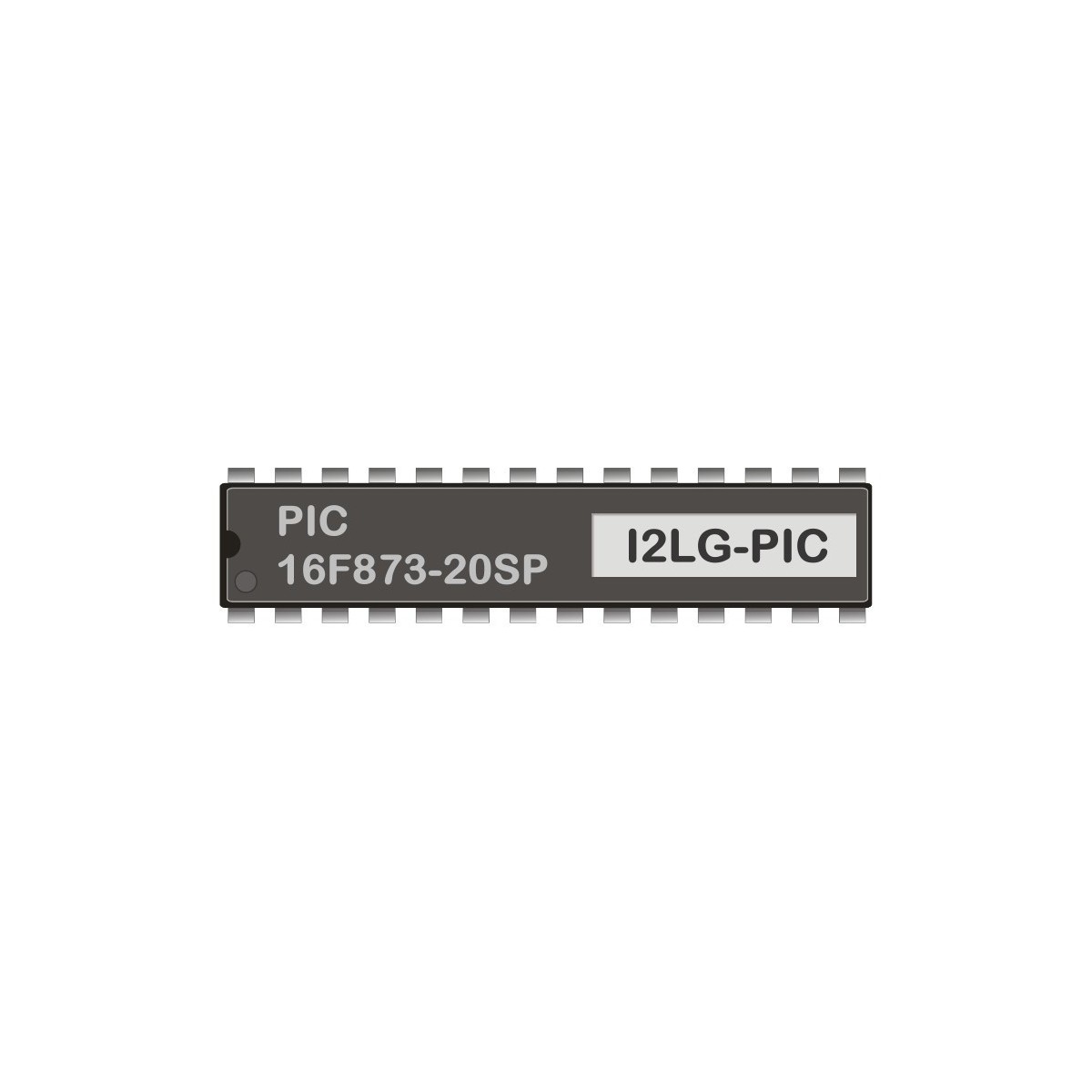PIC 16F873-20SP programmiert für LCD-Gateway