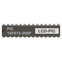 PIC 16F873-20SP programmiert für LCD-Anzeige 