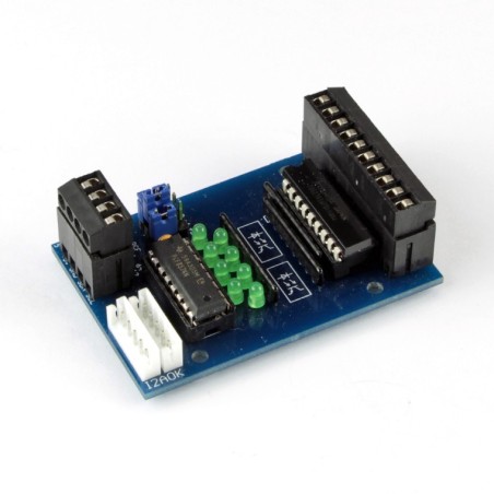 I2C digital output module with optocoupler plug in terminals