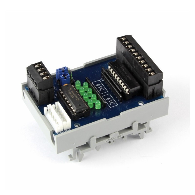 I2C Digital Output Modul mit Optokoppler für DIN-Schiene