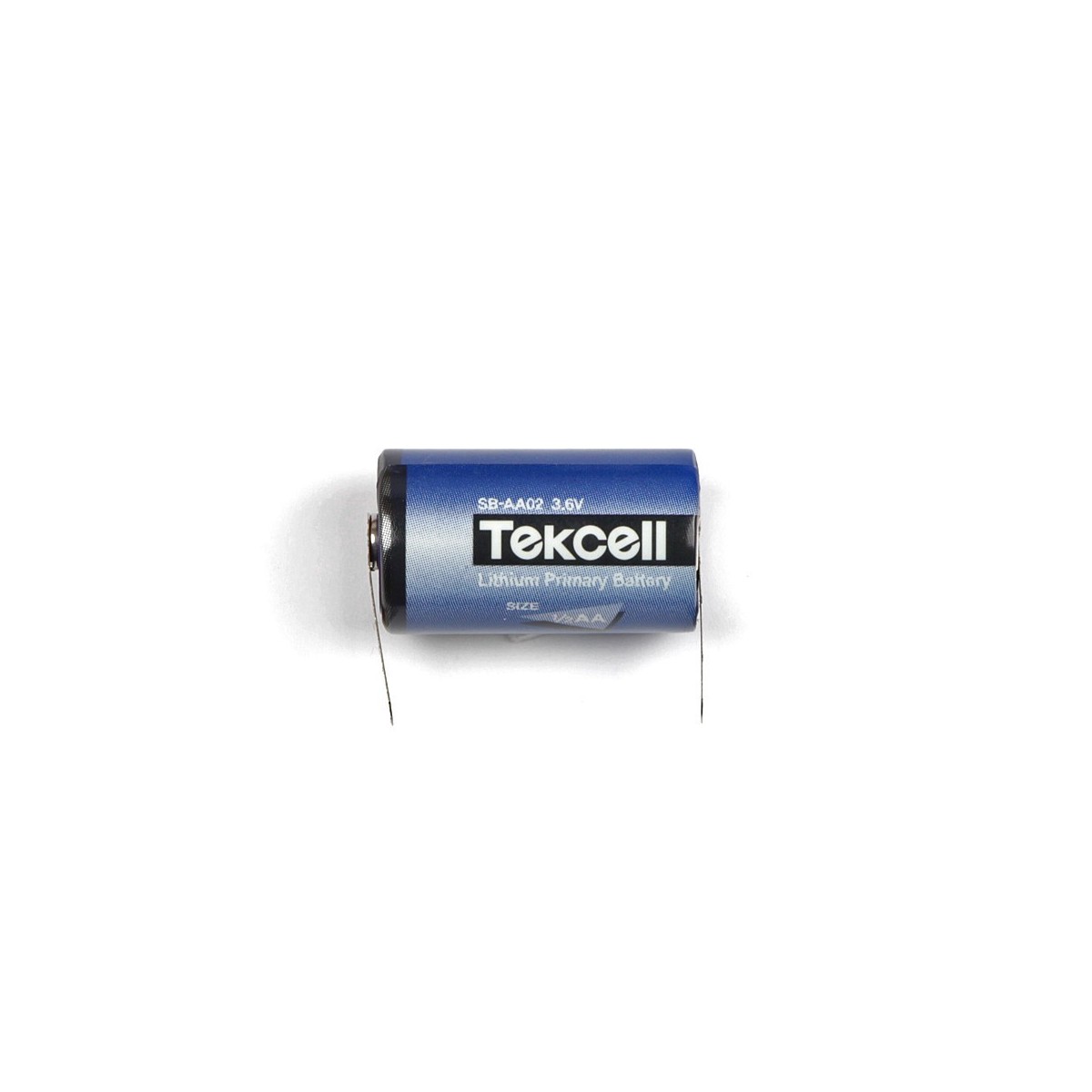 Lithium PLC-battery 1/2 AA 1200 mAh with solder tails